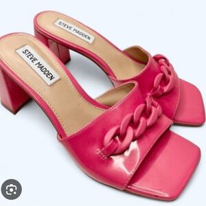 Steve Madden Pink Chain Detail Women's Shoes